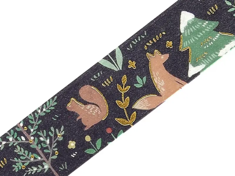 Pre-Order BGM Washi Tape Nordic Forest - Moonlit Flowers