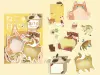 Pre-Order BGM Memo Stickers Cat Diary - Yellow