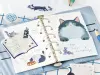 Pre-Order BGM Memo Stickers Cat Diary - Blue