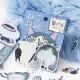 BGM Memo Stickers Cat Diary - Blue