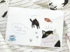 Pre-Order BGM Memo Stickers Cat Diary - Black
