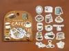 Pre-Order BGM Sticker Flakes Petit Story - Cafe
