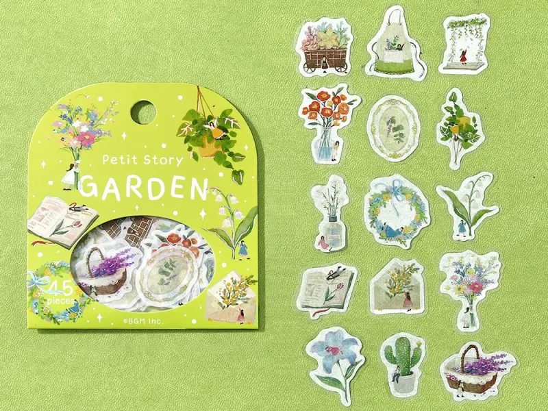 Pre-Order BGM Sticker Flakes Petit Story - Garden