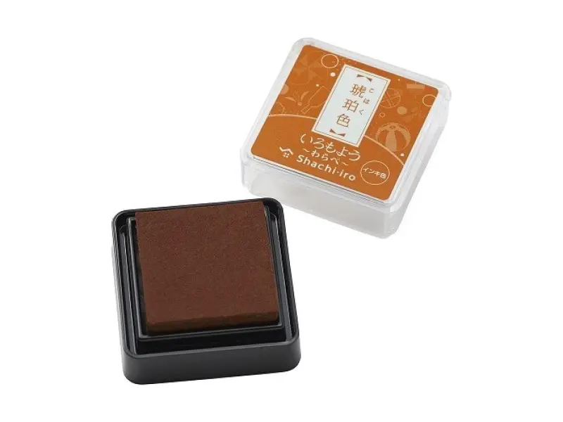 Pre-Order Shachihata Iromoyo Mini Ink Pad - Amber