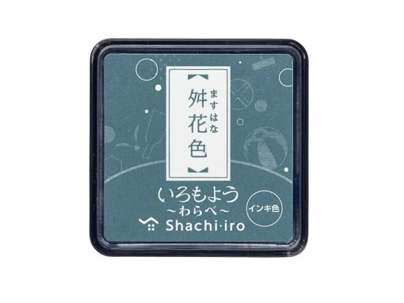Pre-Order Shachihata Iromoyo Mini Ink Pad - Muted Grey-Blue