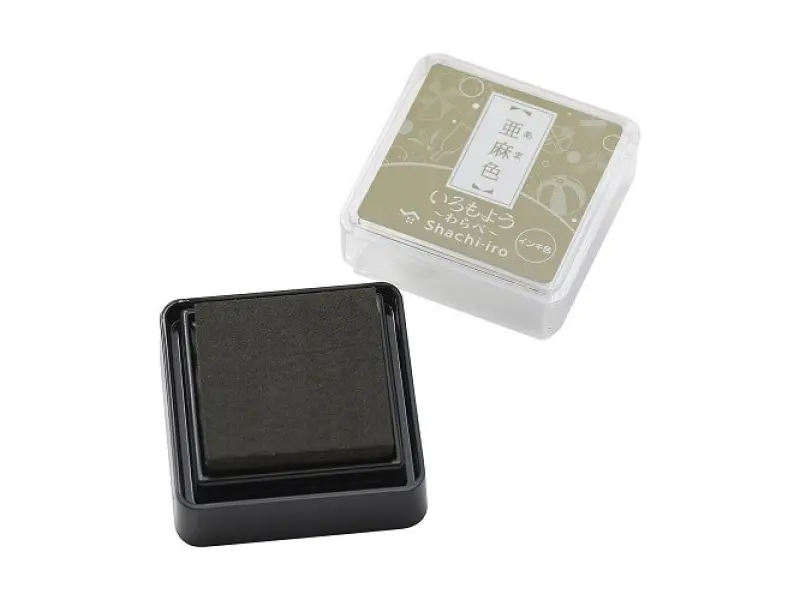 Pre-Order Shachihata Iromoyo Mini Ink Pad - Flax Colour