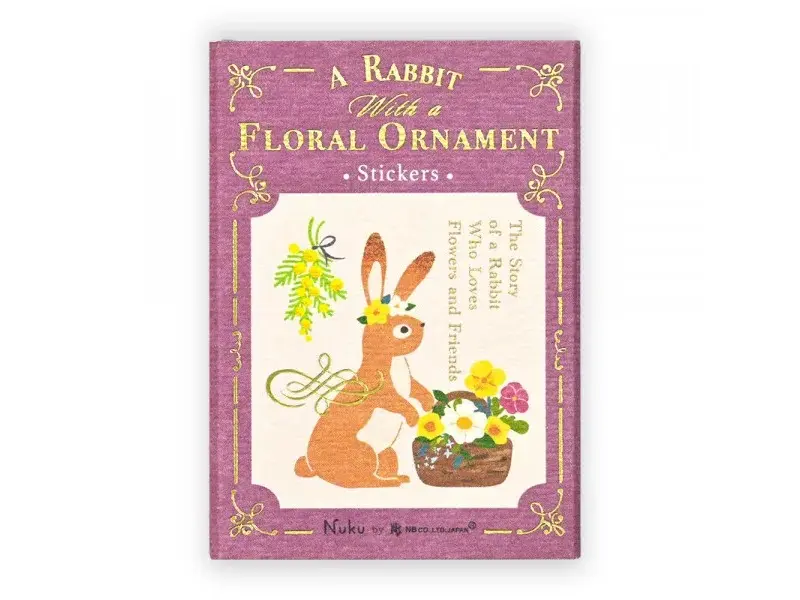 Pre-Order NB Co. Sticker Flakes - Rabbit And Flowers