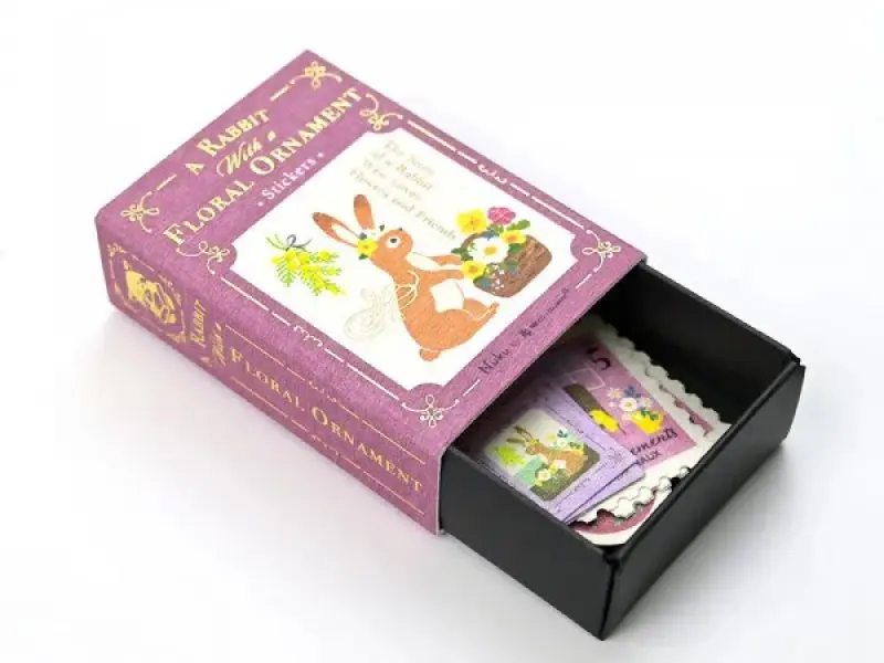 Pre-Order NB Co. Sticker Flakes - Rabbit And Flowers