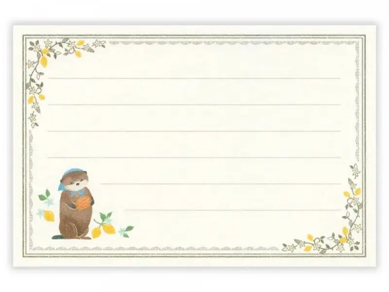 Pre-Order NB Co. Mini Letter Set RESSA Books - Sea Otter and Shell Madeleines