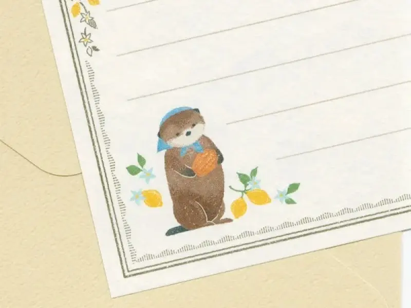 Pre-Order NB Co. Mini Letter Set RESSA Books - Sea Otter and Shell Madeleines