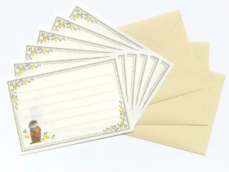 Pre-Order NB Co. Mini Letter Set RESSA Books - Sea Otter and Shell Madeleines