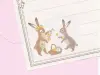 Pre-Order NB Co. Mini Letter Set RESSA Books - Rabbit with Floral Ornament