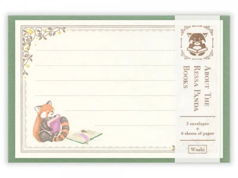 Pre-Order NB Co. Mini Letter Set RESSA Books- Red Panda