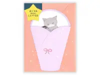 Pre-Order NB Co. Okurumi Mini Letter - Pink Cat