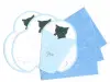 Pre-Order NB Co. Okurumi Mini Letter - Blue Cat