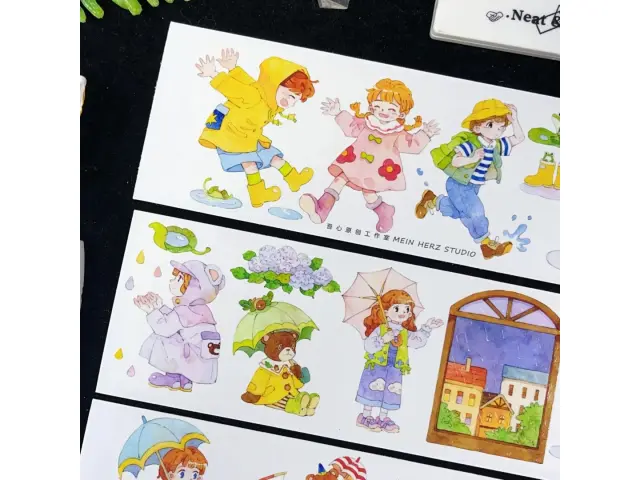 My Heart Studio Washi Tape Sample - Dancing In The Rain