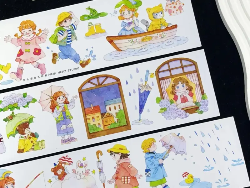 My Heart Studio Washi Tape Sample - Dancing In The Rain