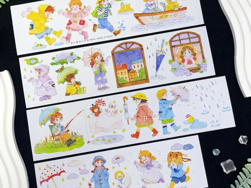 My Heart Studio Washi Tape Sample - Dancing In The Rain