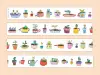 Pre-Order Wanle Studio Kiss-Cut Washi Tape - Mini Potted Plant