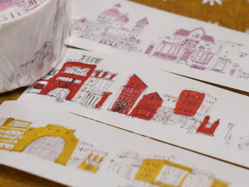 Pre-Order Wanle Studio Washi Tape With Release Paper - House Shapes