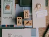 Pre-Order Meow Illustration Wooden Rubber Stamp Set - Moonlight Hall