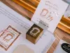 Pre-Order Meow Illustration Wooden Rubber Stamp - A Piece Of Bread