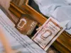 Pre-Order Meow Illustration Wooden Rubber Stamp - A Piece Of Bread