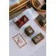 Pre-Order Meow Illustration Wooden Rubber Stamp - Cherry Cup Cake