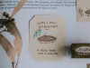 Pre-Order Meow Illustration Wooden Rubber Stamp - Baked Sourdough