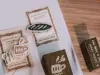 Pre-Order Meow Illustration Wooden Rubber Stamp - Cuppa