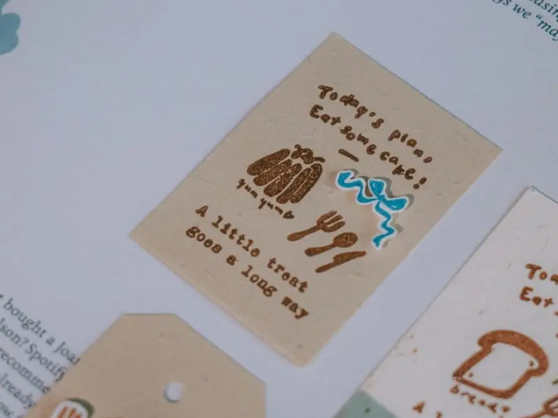 Pre-Order Meow Illustration Wooden Rubber Stamp - A Little Treat