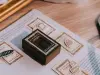 Pre-Order Meow Illustration Wooden Rubber Stamp - Extra Whipped Cream