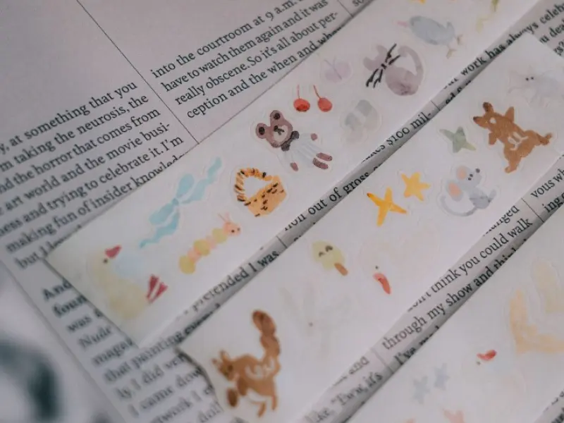 Pre-Order Meow Illustration Sunny Corner of The Forest Japanese Washi Tape With Kisscut
