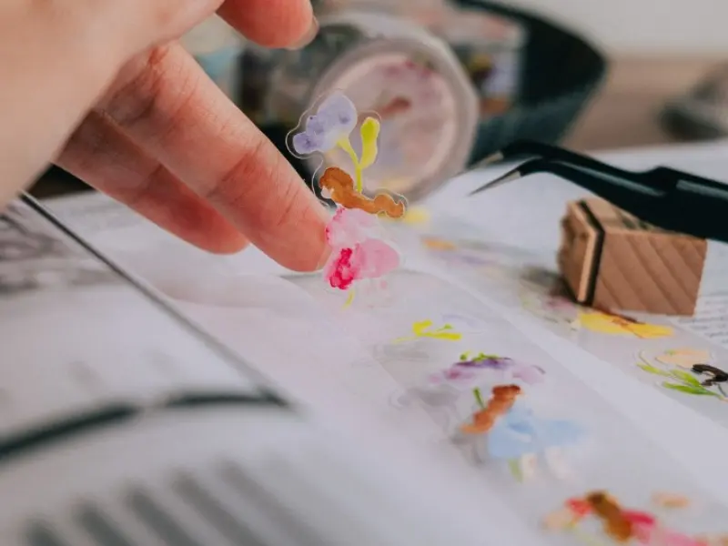 Pre-Order Meow Illustration Whispers in the Flower Field Glossy PET tape with Kisscut