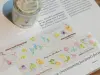 Pre-Order Meow Illustration Wildflower Field Glossy PET Tape With Kisscut