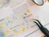 Pre-Order Meow Illustration Wildflower Field Glossy PET Tape With Kisscut