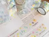 Pre-Order Meow Illustration Wildflower Field Glossy PET Tape With Kisscut