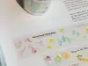 Pre-Order Meow Illustration Wildflower Field Glossy PET Tape With Kisscut