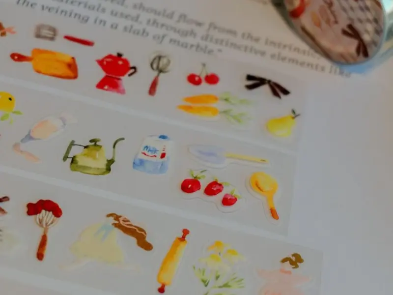 Pre-Order Meow Illustration A Day at the Bakery Glossy PET Tape With Kisscut