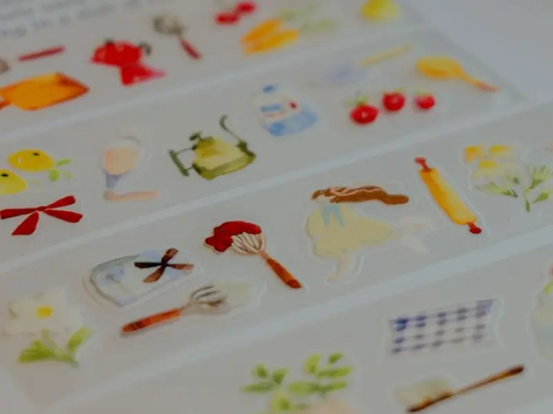 Pre-Order Meow Illustration A Day at the Bakery Glossy PET Tape With Kisscut