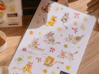 Pre-Order Meow Illustration The Starry Night Clear PET Stickers