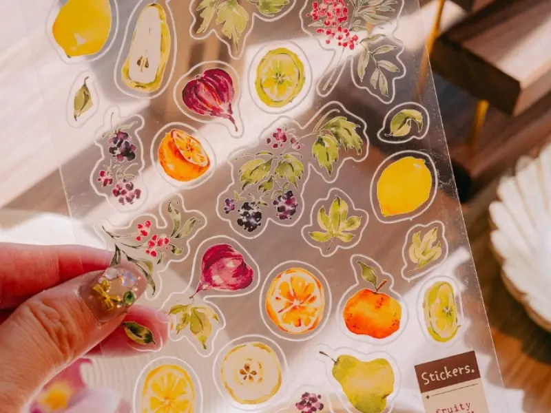Pre-Order Meow Illustration Fruity Dream Clear PET Stickers