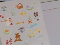 Pre-Order Meow Illustration Party in the Forest 1 Transparent Stickers