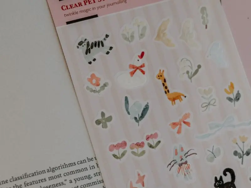Pre-Order Meow Illustration Party in the Forest 2 Transparent Stickers