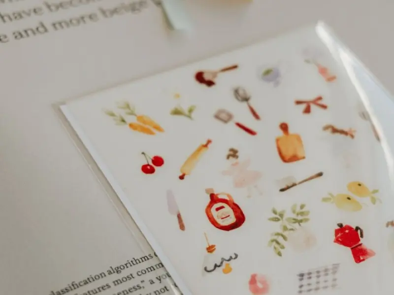 Pre-Order Meow Illustration A Day at the Bakery Washi Stickers