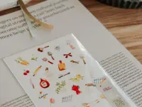 Pre-Order Meow Illustration A Day at the Bakery Washi Stickers