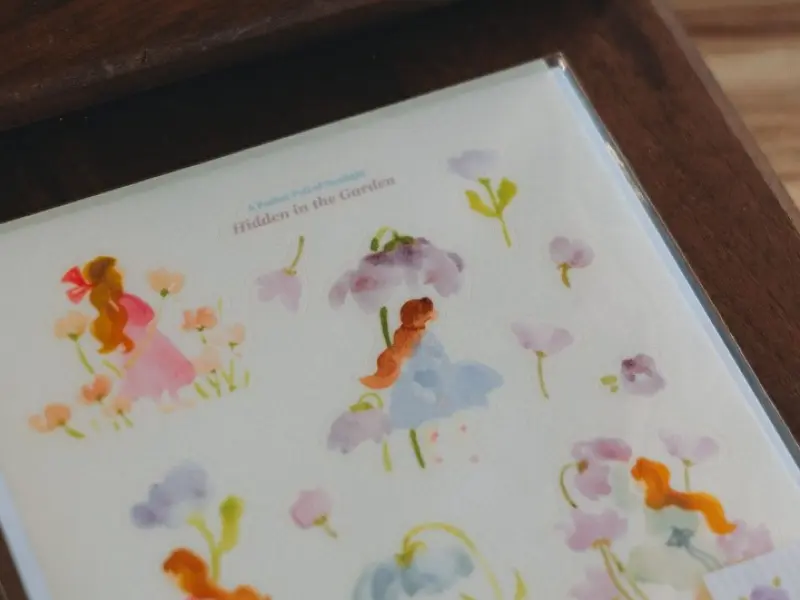 Pre-Order Meow Illustration Whispers in the Flower Field 1 Washi Stickers