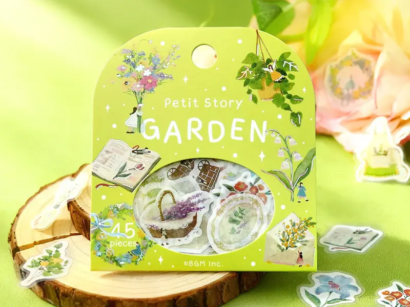 Pre-Order BGM Sticker Flakes Petit Story - Garden