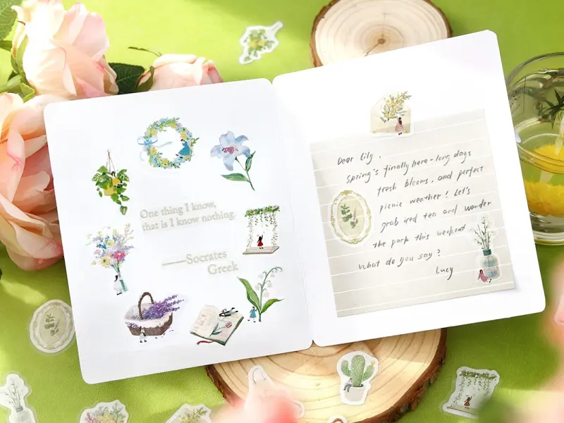 Pre-Order BGM Sticker Flakes Petit Story - Garden