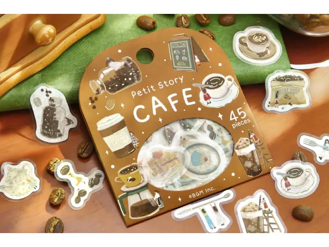 BGM Sticker Flakes Petit Story - Cafe
